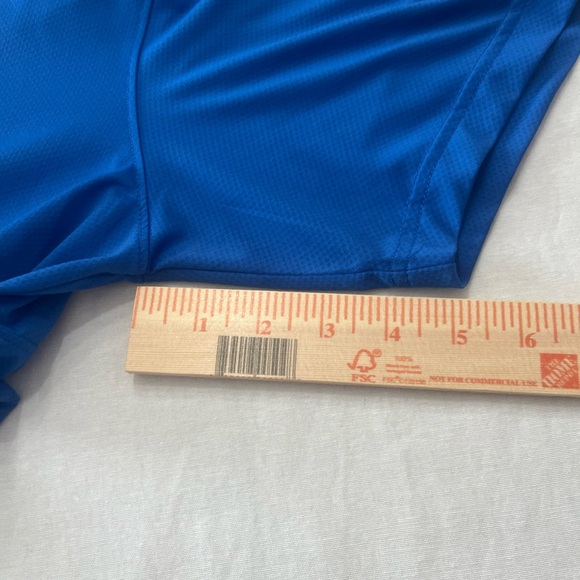 Columbia PFG Omni-Shade Polo Mens Size Large Blue Poly Blend Vented Short Sleeve - Picture 11 of 12